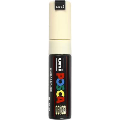 Uni-Posca Posca marker, afm pc-8k, lijndikte 8 mm, breed, ivoor, 1 stuk