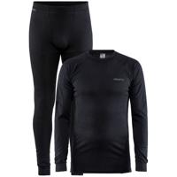 Craft Baselayer Set Thermoset Heren Black S