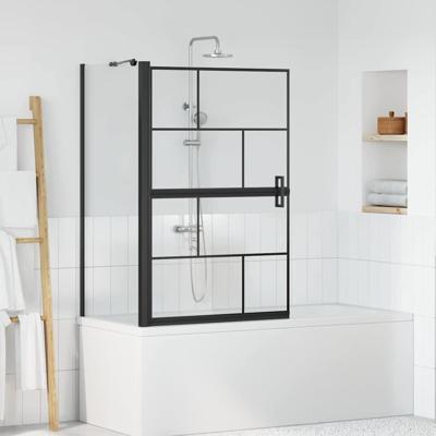 Bad Douche Scherm Zwart en transparant 80 x 67 x 129.5 cm Bad Douche Scherm Zwart en transparant 80 x 67 x 129.5 cm