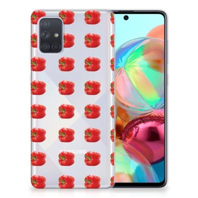 Samsung Galaxy A71 | Siliconen Case | Paprika Red