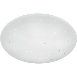 LED Plafondlamp - Trion Acinoa - 40W - Aanpasbare Kleur - Dimbaar - Afstandsbediening - Rond - Mat Wit