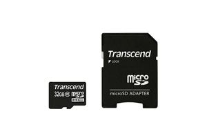 Transcend Premium microSDHC-kaart Industrial 32 GB Class 10, UHS-I Incl. SD-adapter