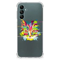 Samsung Galaxy A14 5G/4G Stevig Bumper Hoesje Cat Color