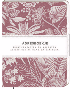 Adresboekje Tropical Pink