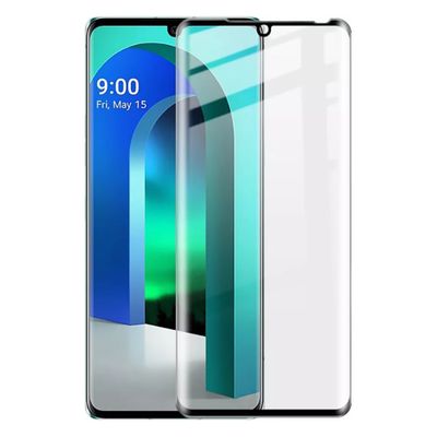 Shop4 - LG Velvet Glazen Screenprotector - Edge-To-Edge Gehard Glas Transparant