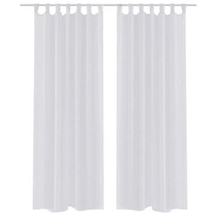 VidaXL Gordijn wit 140x245 cm (2 stuks)