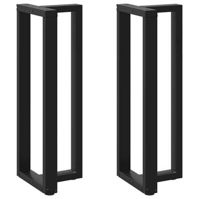 Bartafelpoten 2 st T-vormig 50x35x(110-111) cm staal zwart