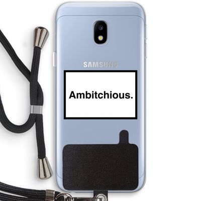 Ambitchious: Samsung Galaxy J3 (2017) Transparant Hoesje met koord