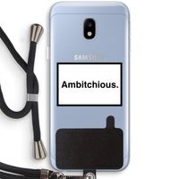 Ambitchious: Samsung Galaxy J3 (2017) Transparant Hoesje met koord