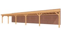 YARD Outdoor veranda SUBLIME Plat dak - 1500x400 cm- Plat dak- - YARD Outdoor