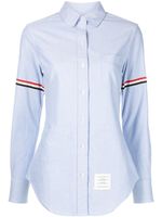 Thom Browne chemise Oxford à liseré en ruban gros-grain - Bleu - thumbnail