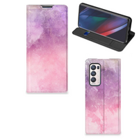 Bookcase OPPO Find X3 Neo Pink Purple Paint