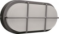Led Bulkhead 20W 4000K 1680 lumen ovaal zwart 250x125x52mm Schwabe
