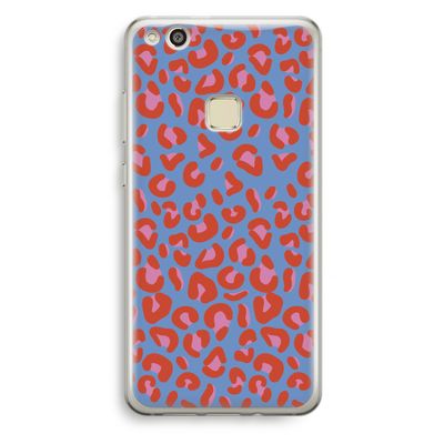 Leopard blue: Huawei Ascend P10 Lite Transparant Hoesje