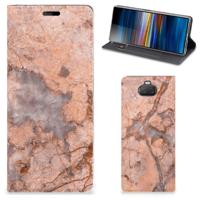 Sony Xperia 10 | Standcase | Marmer Oranje