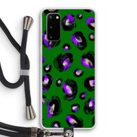 Green Cheetah: Samsung Galaxy S20 Transparant Hoesje met koord