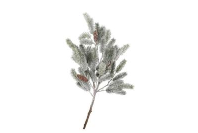 Tak met sneeuw en dennenappels 102 cm