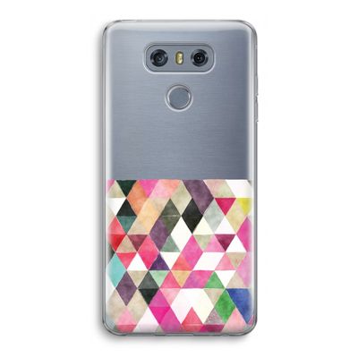 Gekleurde driehoekjes: LG G6 Transparant Hoesje