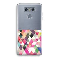 Gekleurde driehoekjes: LG G6 Transparant Hoesje