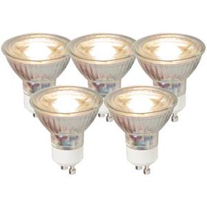 LUEDD Set van 5 GU10 LED lamp COB 5W 450LM 3000K