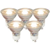 LUEDD Set van 5 GU10 LED lamp COB 5W 450LM 3000K