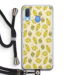 Herfst: Samsung Galaxy A40 Transparant Hoesje met koord