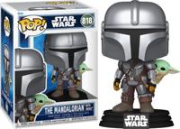 Star Wars The Mandalorian Funko Pop Vinyl: The Mandalorian with Grogu