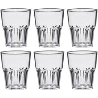 Shotglazen - 18x stuks - 40 ml - onbreekbaar kunststof - transparant - shotglaasjes