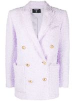 Balmain blazer oversize à boutonnière croisée - Violet - thumbnail