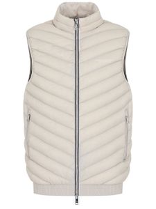 Armani Exchange gilet zippé à matelassage chevrons - Tons neutres