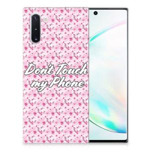 Samsung Galaxy Note 10 Silicone-hoesje Flowers Pink DTMP