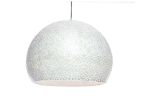 Hanglamp Wangi White Bol met open onderzijde