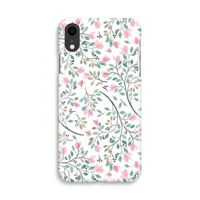 Sierlijke bloemen: iPhone XR Volledig Geprint Hoesje