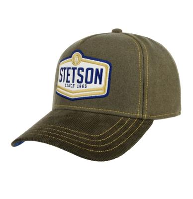 Stetson Trucker Pet Wol Piston Olijf Grijs