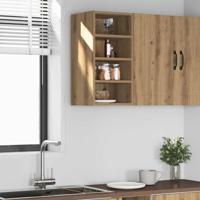 Hangkast Riga 30x29,5x60 cm bewerkt hout artisanaal eikenkleur