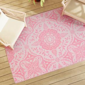 Buitenkleed 140x200 cm polypropeen roze