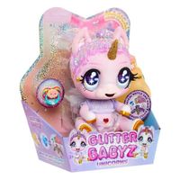 Glitter Babyz Unicorn Doll Pink Rainbow - thumbnail