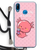 Love You A Lotl: Huawei P20 Lite Transparant Hoesje met koord