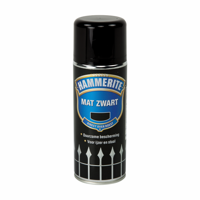 Hammerite Metaallak | Mat | Zwart | Spray | 400ml - 5096129