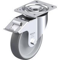 Blickle L-PATH 160R-FI Zwenkwiel met rem Wieldiameter: 160 mm Draagvermogen (max.): 400 kg 1 stuk(s)