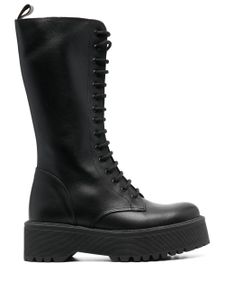 P.A.R.O.S.H. lace-up leather boots - Noir