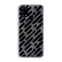 Zwarte vegen: Samsung Galaxy M31 Transparant Hoesje