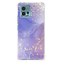 Back Cover voor otorola Moto G72 Watercolor Paars Back Cover voor otorola Moto G72 Watercolor Paars