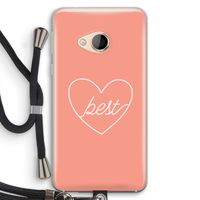 Best heart: HTC U Play Transparant Hoesje met koord Best heart: HTC U Play Transparant Hoesje met koord