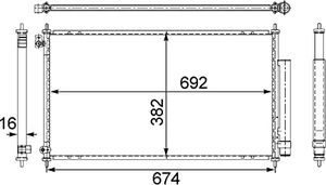 Condensor, airconditioning AC467001S