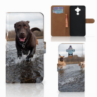Huawei Mate 9 Telefoonhoesje met Pasjes Honden Labrador - thumbnail