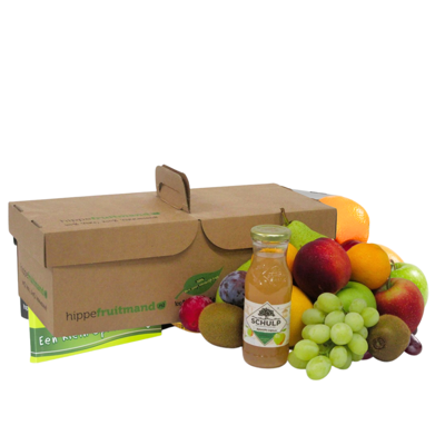 Fruitmand puur natuur appelsap