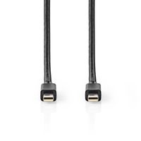 Nedis CCGB37504BK20 DisplayPort kabel 2 m Mini DisplayPort Zwart - thumbnail