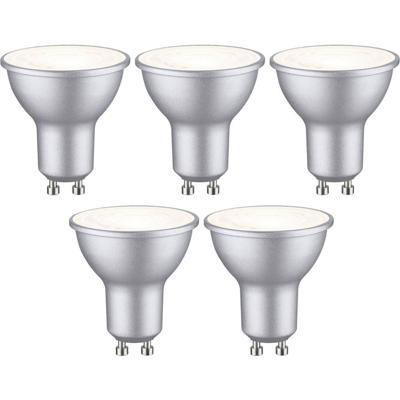 Paulmann 29235 LED-lamp Energielabel E (A - G) GU10 Reflector 4.9 W Warmwit (Ø x h) 51 mm x 54 mm 5 stuk(s)