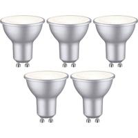 Paulmann 29235 LED-lamp Energielabel E (A - G) GU10 Reflector 4.9 W Warmwit (Ø x h) 51 mm x 54 mm 5 stuk(s)